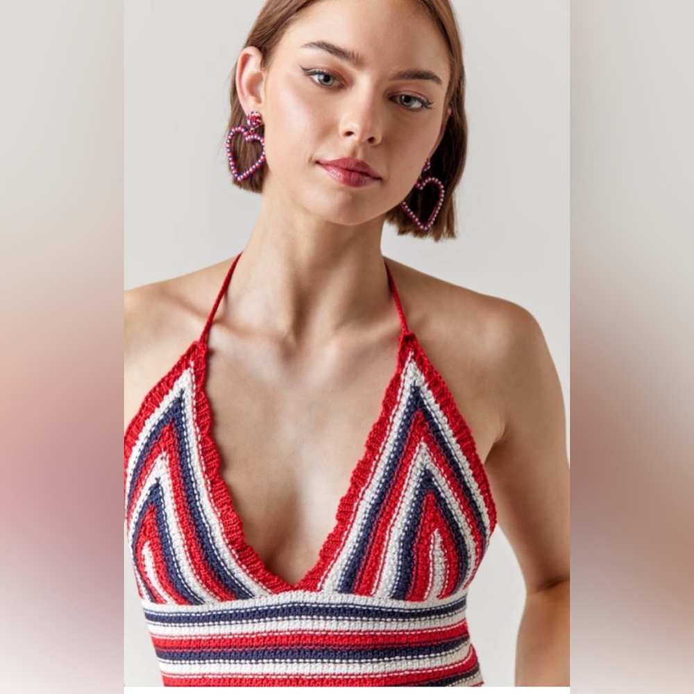 NWT Crochet halter top